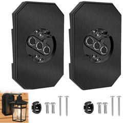 Swess 2 Pack Vinyl Siding Mounting Blocks For 1/2 Inch Lap Double And 4 Inch