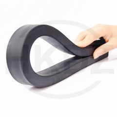 Black EPDM Rubber Foam Sealing Strip Flat Bar For Cabinet Door Seal 10mm- 40mm