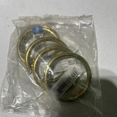 Lot Of 5 National Hardware Brass Plated Rings 2″ 300lbs 3156BC N890-029