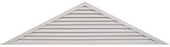6/12 Pitch, 48″ Base, 12″ h Triangle Gable Vent Attic Louver Many Colors