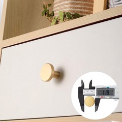 MUZHUPGUZ Gold Cabinet Knobs, 4 Pcs 30mm/1.18inch (4 pcs Brass), Brass gold