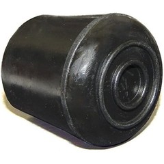 Furniture Leg Tip, Black Rubber, 7/8-In., 4-Pk.