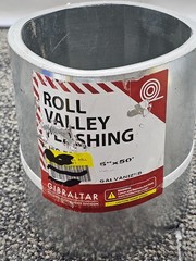 Gibraltar A959-50-6 6″ x 50′ Galvanized Flat Stock Roof Roll Valley Flashing