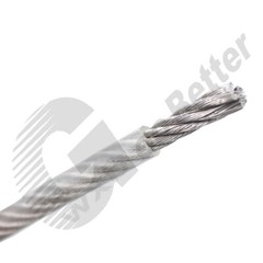 Steel Wire Φ0.38mm~Φ2mm 1*7/ 7*7 Coated Braided Wires Overmoulded Stainless Rope