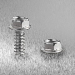 #8 x 3/4″ Sheet Metal Screws 100PCS 410 Stainless Steel Hex x 3/4″, Silver
