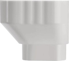 3×4 to 2×3 Downspout Adapter, Downspout to Downspout Adapter (2 Pack White)