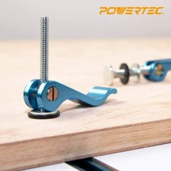 POWERTEC Aluminum Cam Clamp 1/4 inch -20 Threaded Insert – 4 PK (71501)
