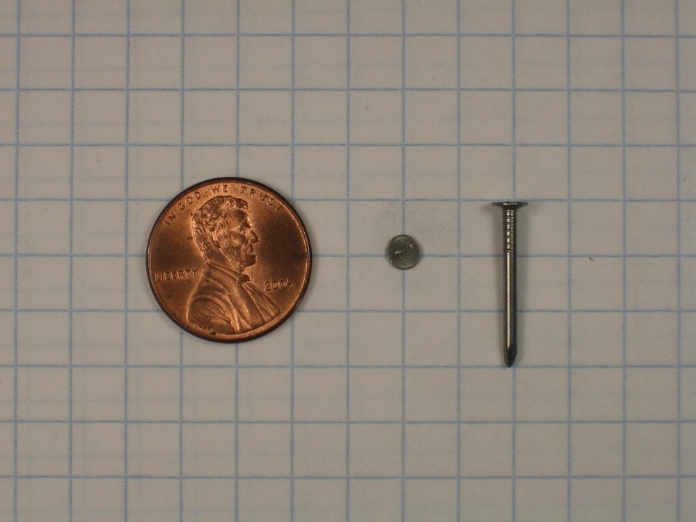 400 WIRE NAILS #16 x 3/4″ LONG,STEEL,5/32″ HEAD DIAMETER, 0.0625″ SHANK DIAMETER