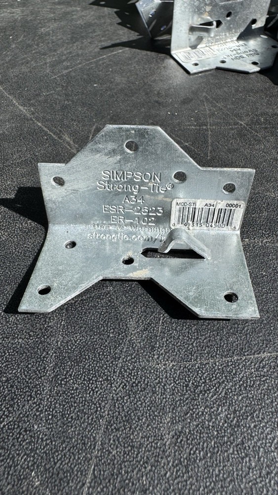 A34 1-7/16 in. x 2-1/2in. Galvanized Framing Angle (Pack of 25)