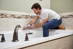 GE Sealants & Adhesives GE612 Tub & Tile Silicone 1 Sealant, 10.1oz, Clear