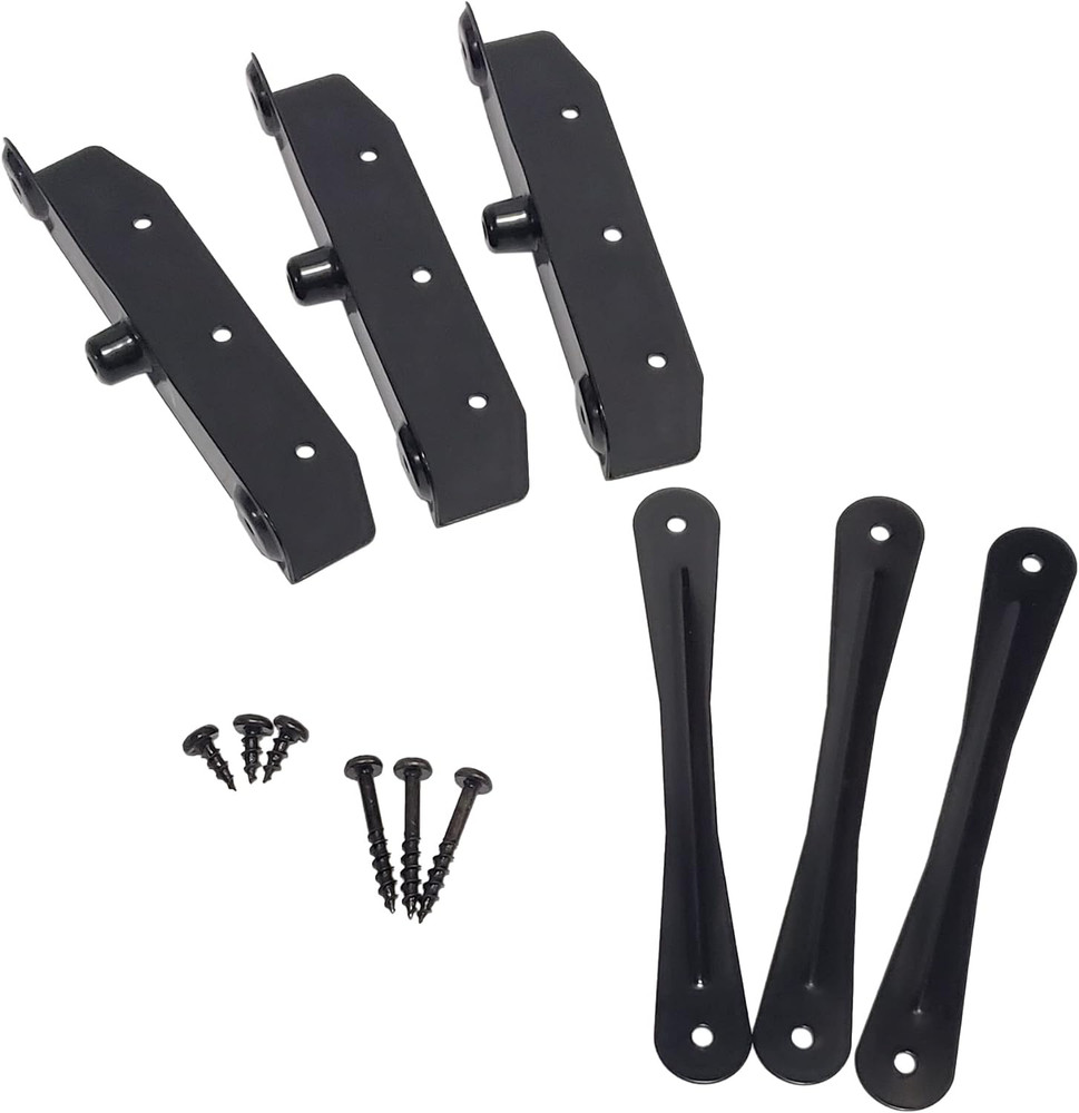 Heavy Duty Stainless Steel Louvers Hardware Kit – Black E-Coated Outdoor Shutter