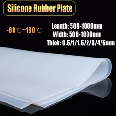White Silicone Rubber Plate High Temp Sealing Soft Mat Gaskets Thick 0.5mm-5mm