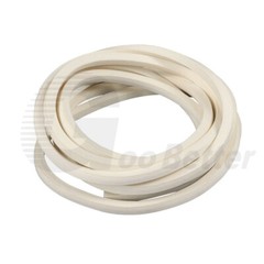 Square Sponge Cord Foam Rubber Trim Seal High Temp Insulated White Sold By Metre