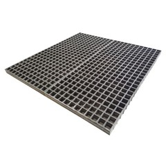 1 PCS Floor Grating Fiberglass FRP Grating Sewer Grid Fence Gray 3.3ft*1.6ft
