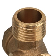 3-Way Male Thread Air Compressor Check Valve 1/2″ x 3/8″ x 1/8″ Set of 2 Yellow