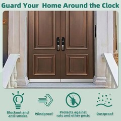 100 cm Door Strip Brush Floor Seal for Doors and Garage Draft Excluder