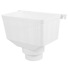 DOITOOL Gutter Connector, Downspout Adapter, Rain 26.5X21CM, White