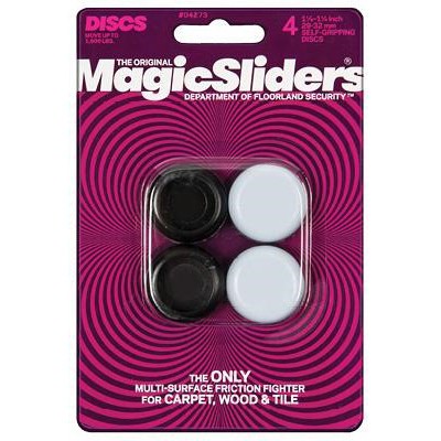 Surface Protectors, Chair & Table Grips, 1-1/8 x 1-1/4-In., 4-Pk. – 04273