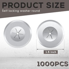 1.5 Inch Perforated Insulation Pins Self Locking Washers Flat inches