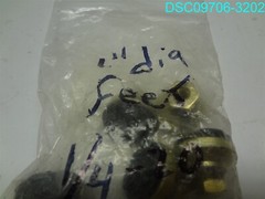 QTY=8: Gold Leveling Foot, 1″ D X 1/4-20 NUT