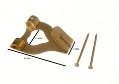 Double Picture Photo Hanging Hooks No. 3 Brassed & Pins Pack 1000 + Pins