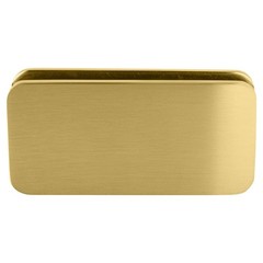 CRL Satin Brass Traditional 180176; Double Stud Glass Clamp