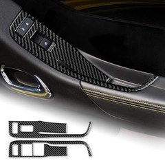 AIRSPEED Carbon Fiber Door Window Control Switch Panel Sticker Interior Trim …