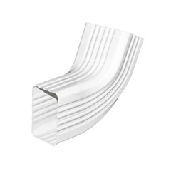 3 In. X 4 In. White Vinyl Downpipe – A/B Elbow