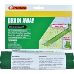 (1)-Frost King’s Standard Downspout Extender, unrolls automatically Model: DE200