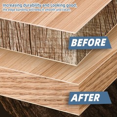 Zyjt Red Oak Edge Banding 7/8 Inch X 500Ft Plywood Veneer Wood Edge Banding