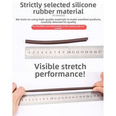 Wooden Door Seal Strip Groove Mounted 5 Meter for Soundproofing and Insulation
