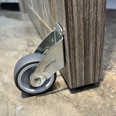 Door Bottom Roller for Cabinet Floor Mount 60x50x20mm Adjustable Height