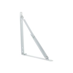 Rok Hardware Folding Shelf Bracket, 12″ x 12″, Medium Duty, Gray