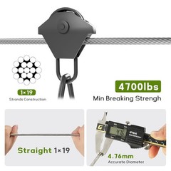 1/8 T316 Stainless Steel Cable 1000FT Marine Grade Wire Rope Cutter