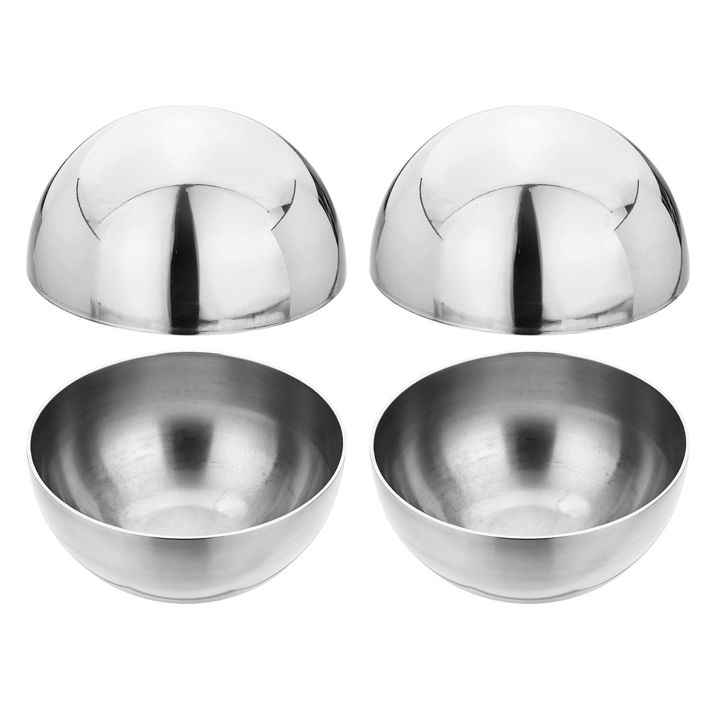 4Pcs 304 Stainless Steel Hollow Half Ball, 58mm(2.28″) Dia. Hollow Cap Balls