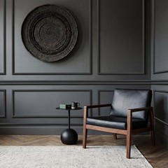 118 Inch x 1.06 in Peel and Stick Wall Molding Trim Black Chair Rail Panel Fl…