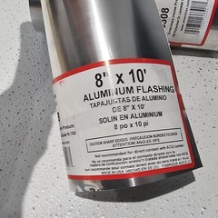 DAMAGED (Lot Of 3x) Amerimax Flashing Aluminum 8-In. x 10-Ft. “MADE In USA”