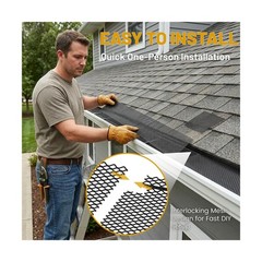 120 ft Gutter Leaf Guard (40 Pack) – Fits 4/5/6 Inch K Style Gutters – 6 Inch…
