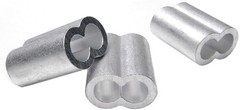 10pcs 5/16 Aluminum Cable Crimps Sleeves Cable Ferrule Clip Fittings for Cri