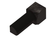 Schluter RONDEC – 3/8″ Inside Corner – Brushed Black – (IV/RO 100 AGSB)