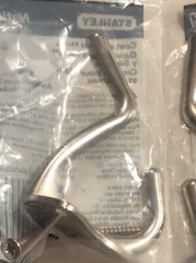 Lot Of 4 National Hardware N830162 Coat & Hat Hooks 2-7/8″ Satin Nickel Finish