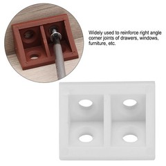 50pcs Plastic Right Angle Corner Brace Durable Reinforcement For