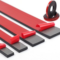Rubber Strip Pads Self Adhesive Sheet Backed Solid Seals Gasket Various Sizes