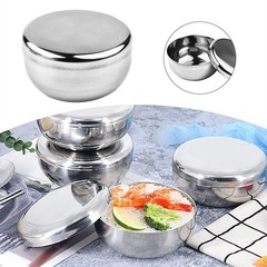Traditional Korean Warming Bowl with Stainless Steel Cover for Rice Dish
