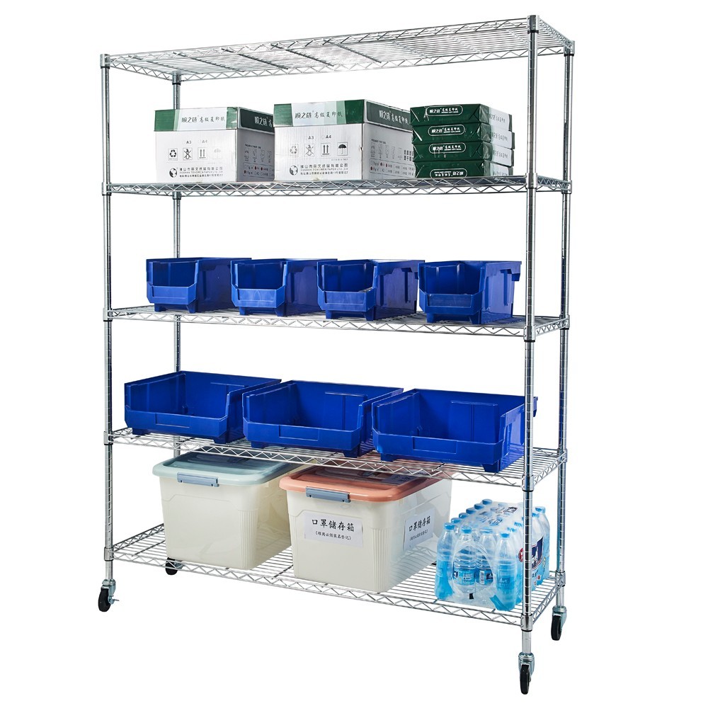 ❄️FREE SHIPPING!❄️ 5 Shelf Heavy Duty Metal Industrial Rack 4 Garages Basements!