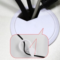 50/53/60/80mm PC Computer Desk Plastic Grommet Table Cable Tidy Wire Hole Cover