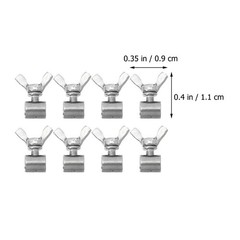 8pcs Wire Rope Cable Clips Stainless Steel Wire Rope Clamps Fasteners for 2-3mm