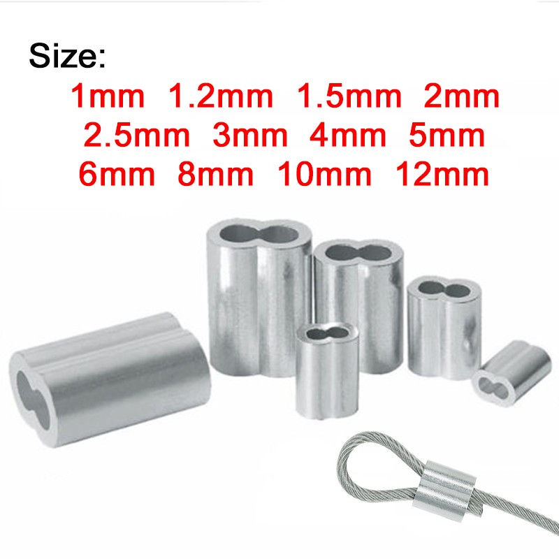 Aluminium Swages Crimps Ferrule for 1mm – 12mm Stainless Steel Wire Rope Cable