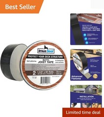 Butyl Joist Tape for Flashing Deck Joists and Beams, UV Resistant, Level Deck…