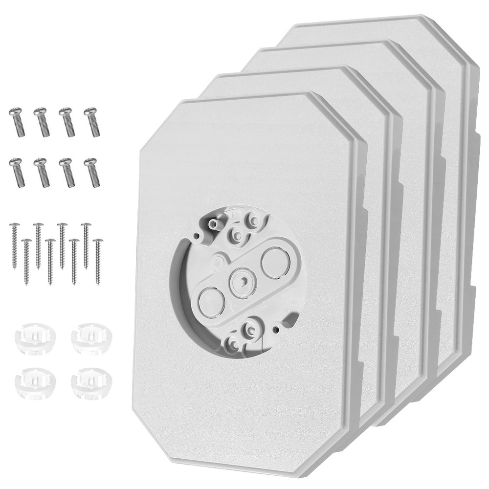 8141DBL Siding Mounting Blocks, for Outdoor Lights & Cameras, Fits 1/2″ Doubl…